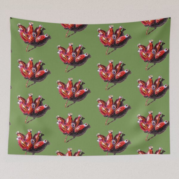 Item preview, Copy of Australian Artwork - Little red gumnuts, NT, Aus.  designed and sold by Anne Huth.