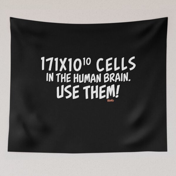 Item preview, Cells in the Human Brain - Funny Quotes designed and sold by WhimWiz.