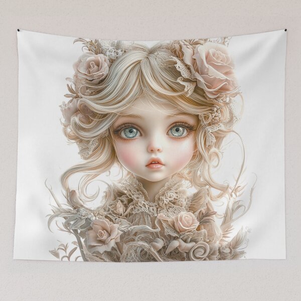 Item preview, Enchanted Victorian Doll with Roses designed and sold by lylange.