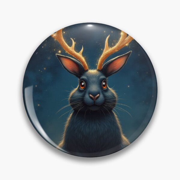 Item preview, Jackalope with Chubby Cheeks designed and sold by HabitableMoons.