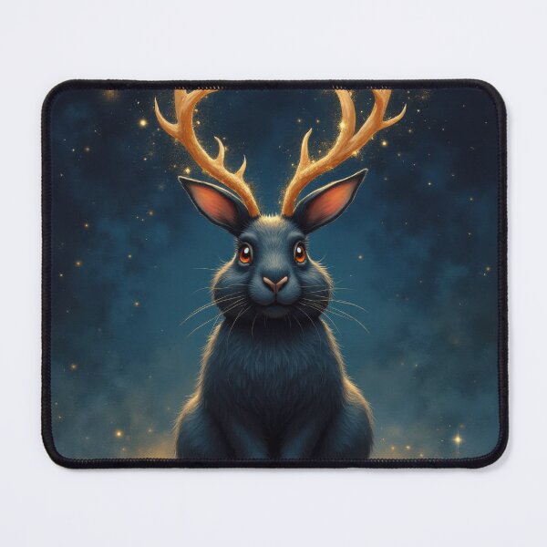 Item preview, Jackalope with Chubby Cheeks designed and sold by HabitableMoons.