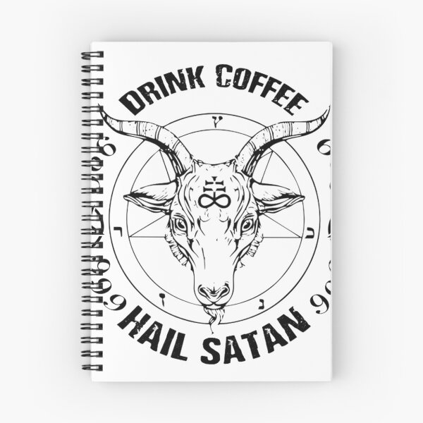 Item preview, Drink Coffee Hail Satan  designed and sold by Spiderandfly.