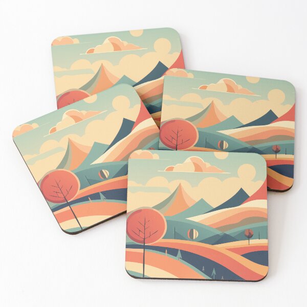 Item preview, Retro Sunrise Landscape designed and sold by SteadyRolling.