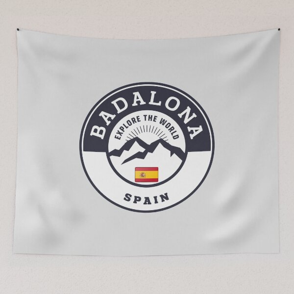 Item preview, Badalona Spain Black and White Crest designed and sold by World Designs.