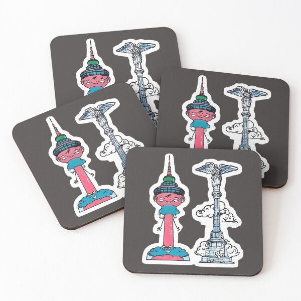 Item preview, Seoul & Mexico City Sticker Premium Cool Trendy Best Gift designed and sold by Imaginarium of Chaos falcon88 .