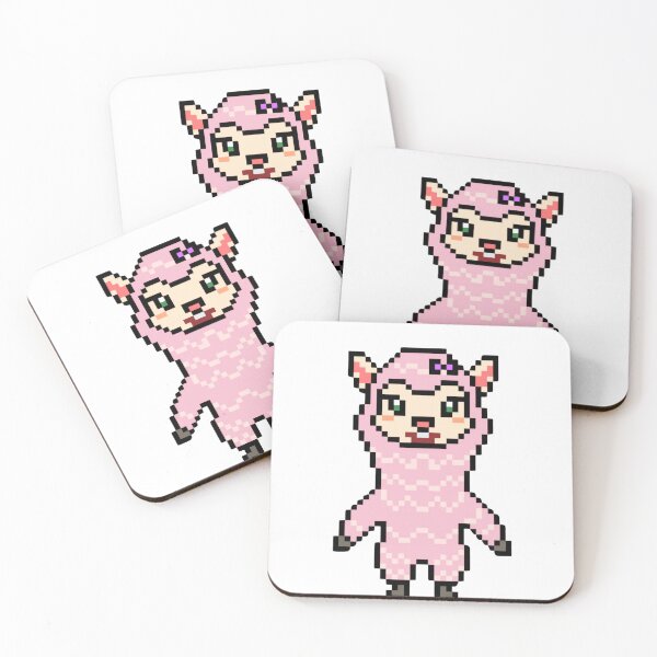 Item preview, Pixel Art Cute Pink Alpaca Character designed and sold by K1llexx.
