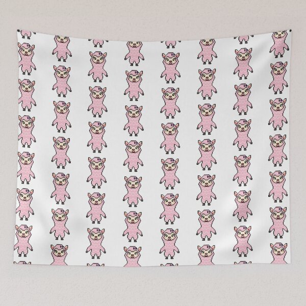 Item preview, Pixel Art Cute Pink Alpaca Character designed and sold by K1llexx.