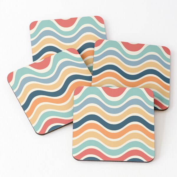 Item preview, Retro Wavy Pattern designed and sold by SteadyRolling.