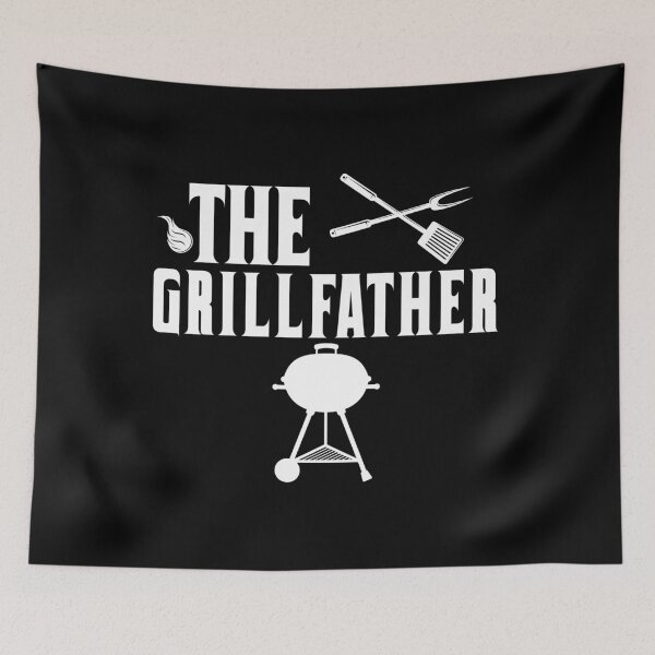 Item preview, The Grillfather Funny BBQ Gift for Pitmasters, Dads & Grill Masters Vintage BBQ Lover Design for Father's Day & Meat Smokers designed and sold by limanol.