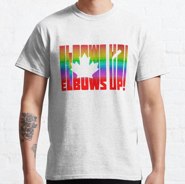 Vista previa del artículo con la obra «Camiseta Elbows Up Canada», diseñado y vendido por Furz183.