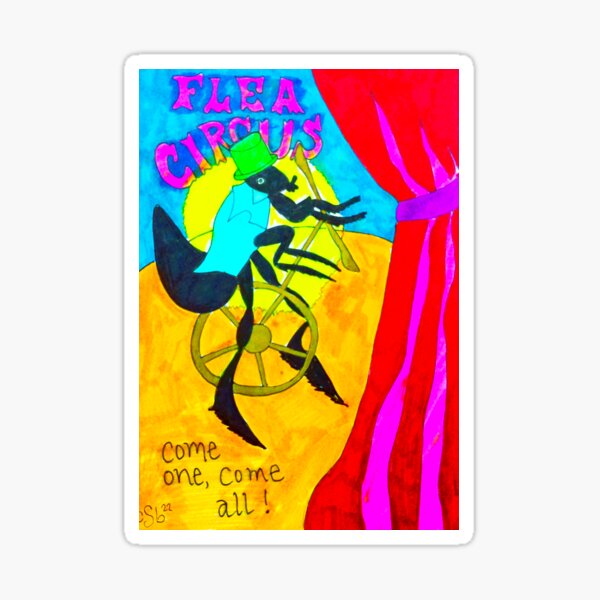 Vista previa del artículo con la obra «El circo de pulgas», diseñado y vendido por Christy Boyer.