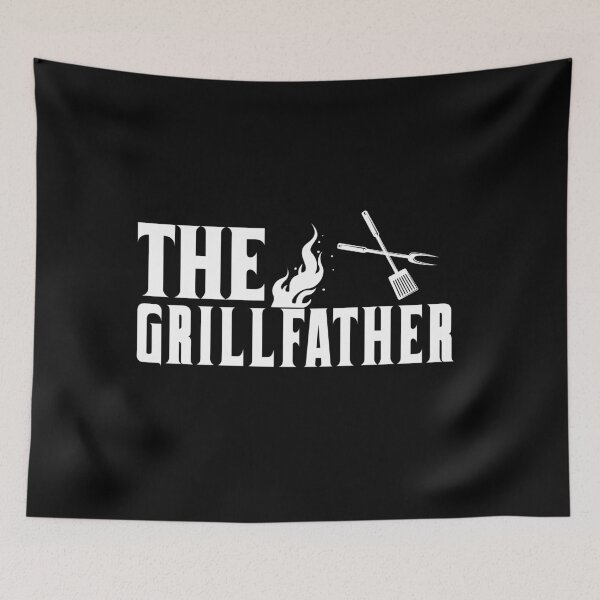 Item preview, The Grillfather Funny BBQ Gift for Pitmasters, Dads & Grill Masters Vintage BBQ Lover Design for Father's Day & Meat Smokers designed and sold by limanol.
