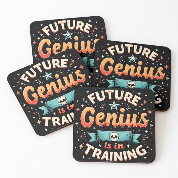 Item preview, Future Genius in Training Retro Design designed and sold by Quirky Shirts.