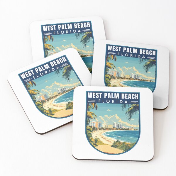 Item preview, West Palm Beach in Florida, USA Travel Badge designed and sold by MaateoDesign.