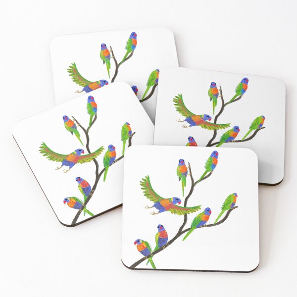 Item preview, Rainbow lorikeets  designed and sold by HemasDesignLab.