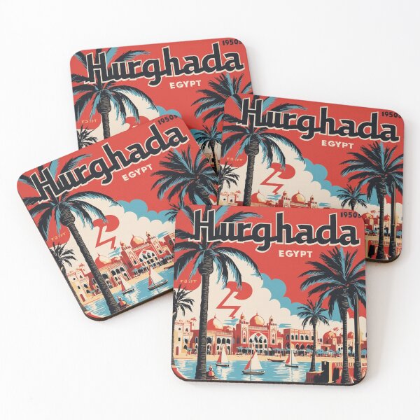 Item preview, Hurghada Egypt Vintage Travel Tourism designed and sold by TravelersGems.