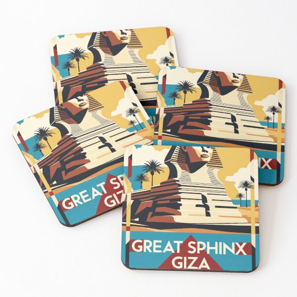 Item preview, Great Sphinx Giza Egypt Vintage Travel Tourism designed and sold by TravelersGems.