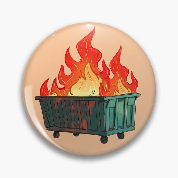 Artikelvorschau, Lustiges Müllcontainer-Feuer-Paket entworfen und verkauft von GuigShop.