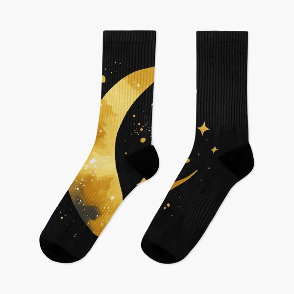 Item preview, Golden Crescent Moon & Stars designed and sold by TurtleDojo.