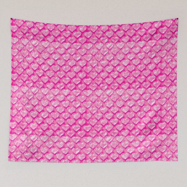 Item preview, Pink Cute Hearts Bubblewrap, Valentine's day, Love designed and sold by We Are Stardust.