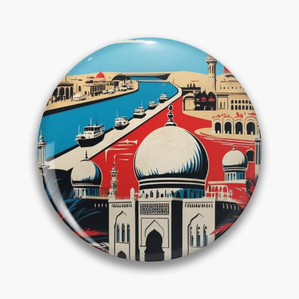 Item preview, Suez Egypt Vintage Travel Tourism designed and sold by TravelersGems.