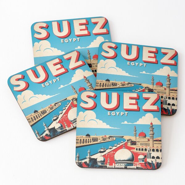 Item preview, Suez Egypt Vintage Travel Tourism designed and sold by TravelersGems.