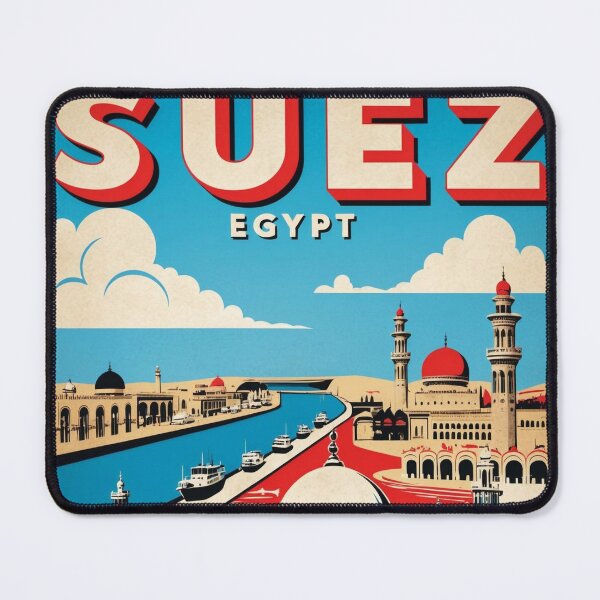 Item preview, Suez Egypt Vintage Travel Tourism designed and sold by TravelersGems.