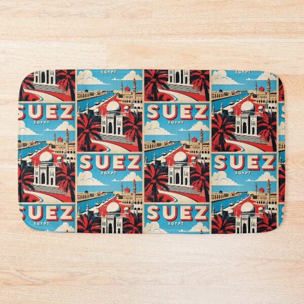 Item preview, Suez Egypt Vintage Travel Tourism designed and sold by TravelersGems.
