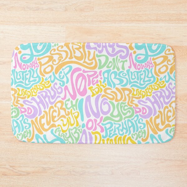 Item preview, Uhmm Maybe | Pastel Hand-Lettered Indecision Typography designed and sold by Bair Bones.