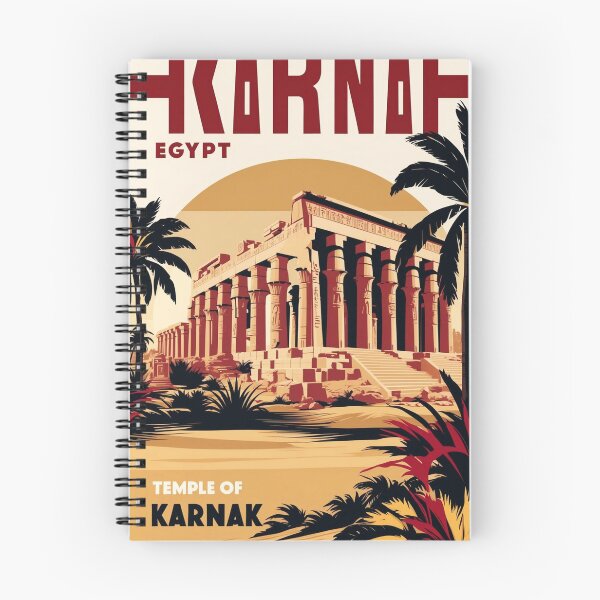 Item preview, Temple of Karnak Egypt Vintage Travel Tourism designed and sold by TravelersGems.