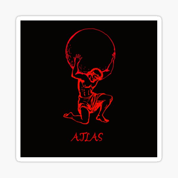 Item preview, Atlas holding up the Earth designed and sold by goodluckduck.