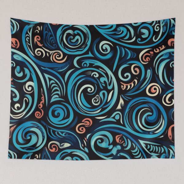 Item preview, New Zealand Māori Paua Pattern Koru Design 354 designed and sold by GrinGalore.