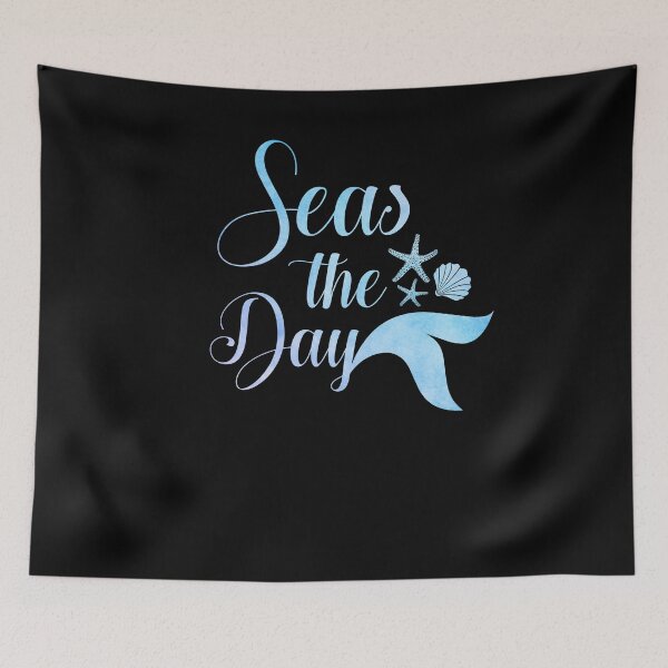 Item preview, Seas The Day Mermaid designed and sold by Kimberley King Art  King Art.