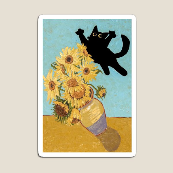 Aperçu de l'œuvre Le chat de Van Gogh créée et vendue par Angry Swan Designs.