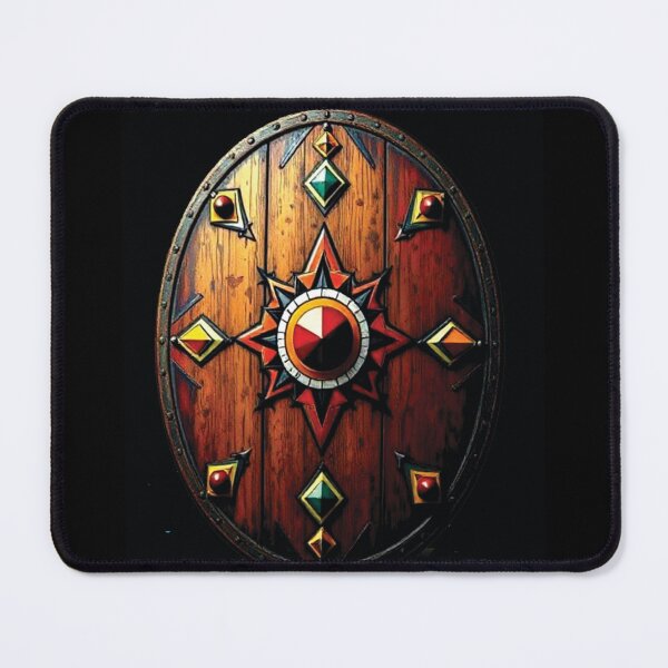 Item preview, Old Warrior Shield designed and sold by Dogandesighn.
