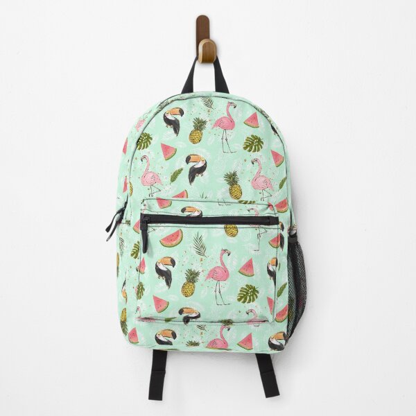 Item preview, Pink Flamingo and Toucan Tropical Fruits Pattern designed and sold by KaramfilaS.