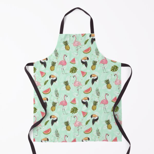 Item preview, Pink Flamingo and Toucan Tropical Fruits Pattern designed and sold by KaramfilaS.