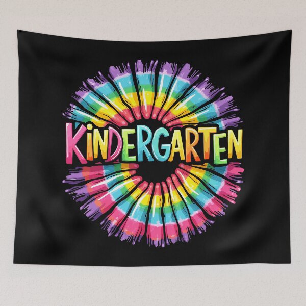 Item preview, Kindergarten Tie-Dye Rainbow Back to School designed and sold by Quirky Shirts.