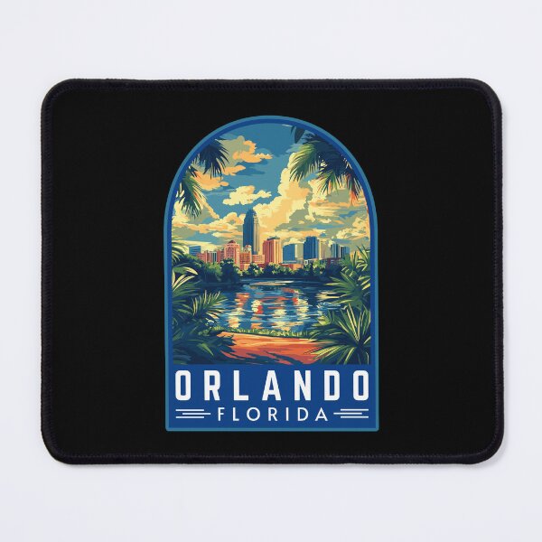 Item preview, Orlando in Florida, USA Vintage Travel Art Emblem designed and sold by MaateoDesign.
