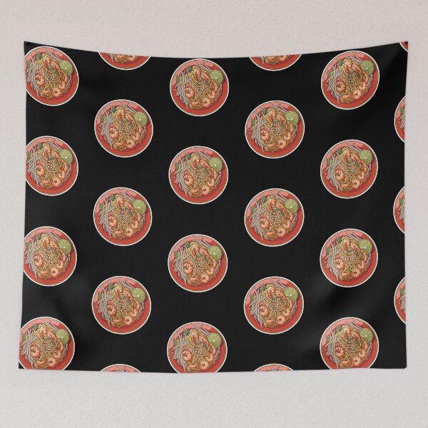 Item preview, Red Plate of Pad Thai For Thailand Foodies designed and sold by SubtleSplit.