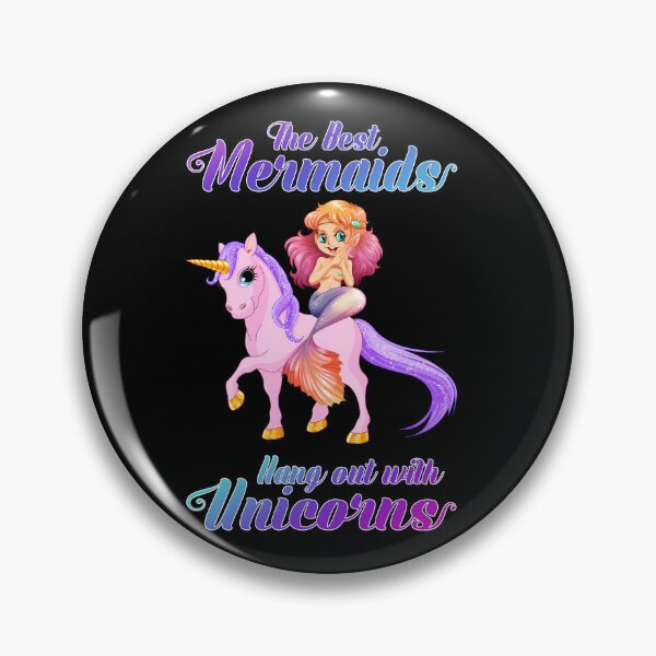 Item preview, The Best Mermaids Hang Out With Unicorns designed and sold by Kimberley King Art  King Art.