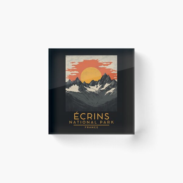 Item preview, A Vintage Travel Poster of Écrins National Park - France  designed and sold by GoodOldVintage.