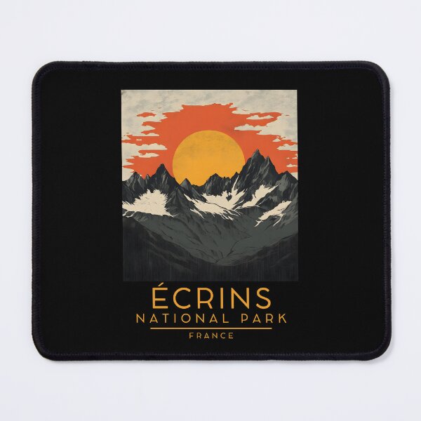 Item preview, A Vintage Travel Poster of Écrins National Park - France designed and sold by GoodOldVintage.