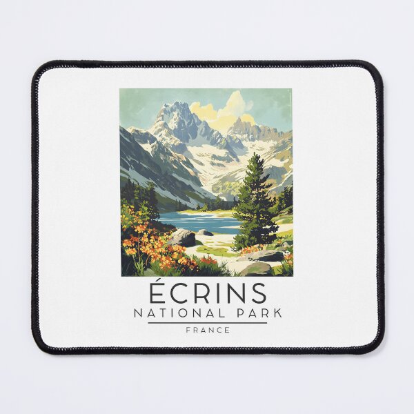 Item preview, A Vintage Travel Poster of Écrins National Park - France  designed and sold by GoodOldVintage.