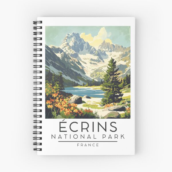 Item preview, A Vintage Travel Poster of Écrins National Park - France  designed and sold by GoodOldVintage.
