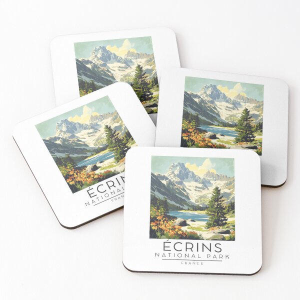 Item preview, A Vintage Travel Poster of Écrins National Park - France  designed and sold by GoodOldVintage.
