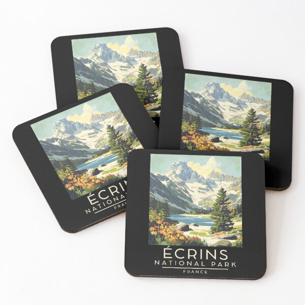 Item preview, A Vintage Travel Poster of Écrins National Park - France  designed and sold by GoodOldVintage.