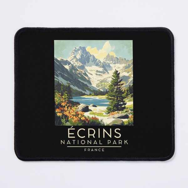 Item preview, A Vintage Travel Poster of Écrins National Park - France  designed and sold by GoodOldVintage.