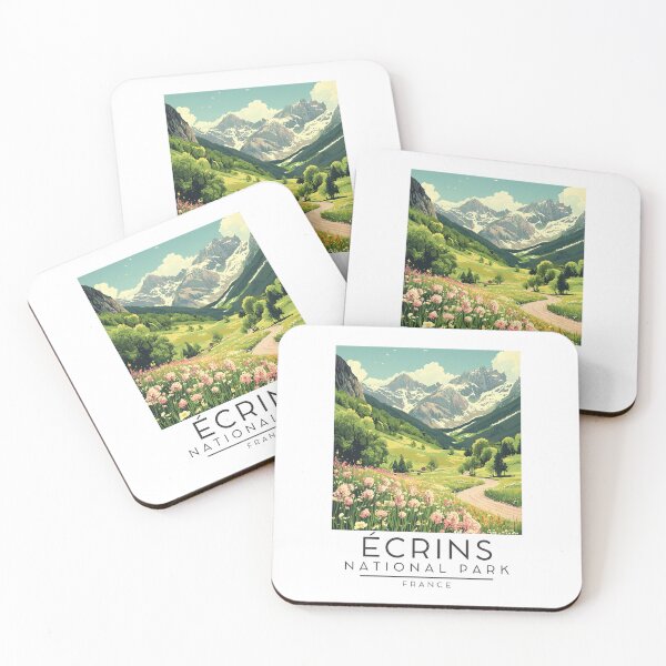 Item preview, A Vintage Travel Poster of Écrins National Park - France  designed and sold by GoodOldVintage.