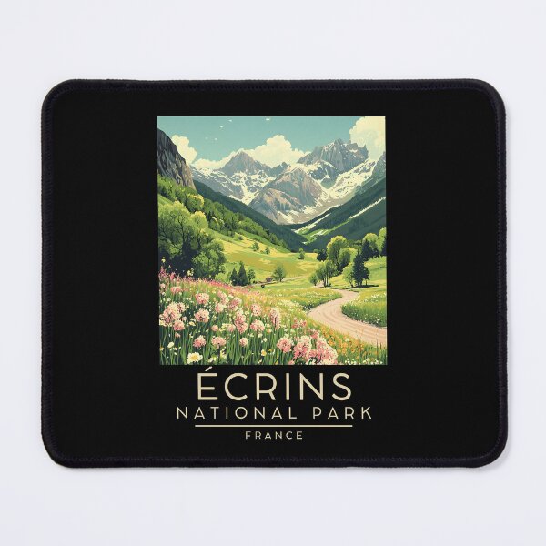 Item preview, A Vintage Travel Poster of Écrins National Park - France  designed and sold by GoodOldVintage.